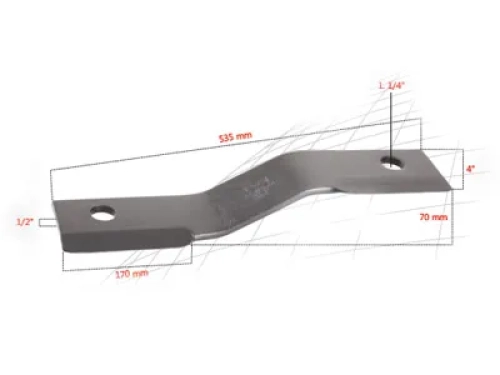 Blade 535 mm x 100 mm x 12 mm