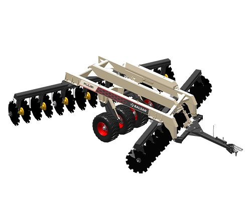 RUUBI - Wheel Type Offset Disc Harrow Remote Control - Heavy Duty
